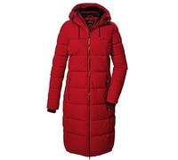 killtec Mujer Abrigo acolchado/abrigo funcional con aspecto de plumón y capucha KOW 56 WMN QLTD CT, dunkelrot, 42, 41810-000