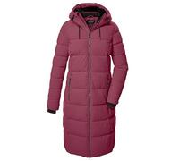 killtec Mujer Abrigo acolchado/abrigo funcional con aspecto de plumón y capucha KOW 56 WMN QLTD CT, hellpflaume, 40, 41810-000