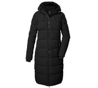 killtec Mujer Abrigo acolchado/abrigo funcional con aspecto de plumón y capucha KOW 56 WMN QLTD CT, schwarz, 42, 41810-000
