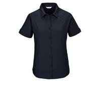 killtec Mujer Blusa Funcional de Manga Corta/Blusa KOS 1 WMN WVN SHRT, Nachtblau, 42, 42840-000