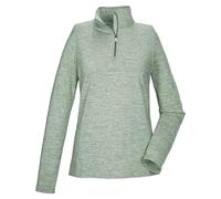 killtec Mujer Camiseta Funcional/Camiseta Polar con Cuello Alto y Cremallera KSW 121 WMN FLX SHRT, Helles Salbei, 46, 43495-000
