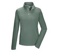 killtec Mujer Camiseta Polar con Cuello Alto y Cremallera KSW 101 WMN FLC SHRT, grüngrau, 46, 40880-000