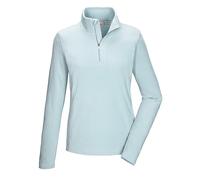 killtec Mujer Camiseta Polar con Cuello Alto y Cremallera KSW 101 WMN FLC SHRT, Hell Eisblau, 42, 40880-000