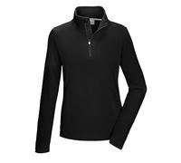 killtec Mujer Camiseta Polar con Cuello Alto y Cremallera KSW 101 WMN FLC SHRT, Schwarz, 50, 40880-000
