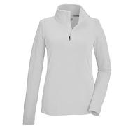 killtec Mujer Camiseta Polar con Cuello Alto y Cremallera KSW 101 WMN FLC SHRT, Weiss, 48, 40880-000