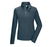 killtec Mujer Camiseta Polar con Cuello Alto y Cremallera KSW 62 WMN FLC SHRT, hellpetrol, 42, 43462-000