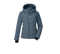 killtec Mujer Chaqueta de esquí/chaqueta acolchada/chaqueta funcional con aspecto de plumón, capucha y protección contra la nieve KSW 31 WMN SKI QLTD JCKT, taubenblau, 50, 43417-000