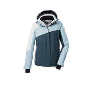 killtec Mujer Chaqueta de esquí/chaqueta funcional con capucha con cremallera y protección contra la nieve KSW 26 WMN SKI JCKT, hell eisblau, 42, 43412-000