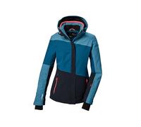 killtec Mujer Chaqueta de esquí/chaqueta funcional con capucha con cremallera y protección contra la nieve KSW 67 WMN SKI JCKT, ocean, 46, 41961-000