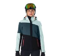 killtec Mujer Chaqueta de esquí/chaqueta funcional con capucha con cremallera y protección contra la nieve KSW 67 WMN SKI JCKT, hellpetrol, 46, 41961-000