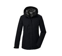 killtec Mujer Chaqueta funcional 3 en 1/chaqueta de exterior con capucha con cremallera y forro polar con cremallera KOW 303 WMN JCKT, schwarz, 48, 41820-000