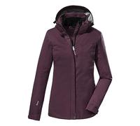 killtec Mujer Chaqueta funcional/chaqueta de exterior con capucha con cremallera KOS 133 WMN JCKT, aubergine, 34, 38383-000