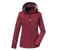 killtec Mujer Chaqueta funcional/chaqueta de exterior con capucha con cremallera KOS 133 WMN JCKT, weinrot, 46, 38383-000