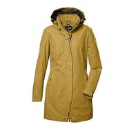 killtec Mujer Chaqueta funcional/chaqueta de exterior con capucha desmontable KOS 44 WMN PRK, dark yellow, 38, 41284-000