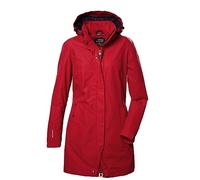 killtec Mujer Chaqueta funcional/chaqueta de exterior con capucha desmontable KOS 44 WMN PRK, red, 38, 41284-000