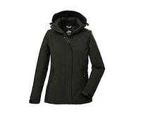 killtec mujer Chaqueta funcional/chaqueta de exterior con capucha desmontable KOW 37 WMN JCKT, dark olive, 40, 39702-000