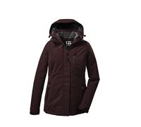 killtec Mujer Chaqueta funcional/chaqueta de invierno con capucha con cremallera KOW 140 WMN JCKT, dunkelweinrot, 42, 37411-000