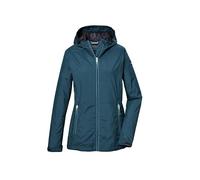 killtec Mujer Chaqueta funcional/chaqueta impermeable con capucha KOS 108 WMN JCKT, deep water, 44, 42954-000