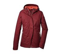 killtec Mujer Chaqueta funcional/chaqueta outdoor con capucha KOS 68 WMN JCKT, wine red, 46, 41347-000