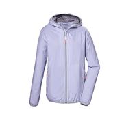 killtec Mujer Chaqueta funcional/chubasquero con capucha, plegable KOS 109 WMN JCKT, silbergrau, 34, 42955-000