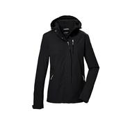 killtec Mujer Chaqueta funcional impermeable/chaqueta de exterior con capucha con cremallera KOS 28 WMN JCKT, schwarz, 50, 42916-000
