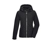 killtec Mujer Chaqueta polar/chaqueta híbrida con capucha KSW 108 WMN FLC JCKT, schwarz, 42, 43613-000
