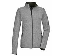 killtec Mujer Chaqueta polar de punto/chaqueta polar con cuello alto KOW 111 WMN KNT FLC JCKT, graumelange, 36, 41800-000