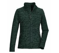 killtec Mujer Chaqueta polar de punto/chaqueta polar con cuello alto KOW 113 WMN KNT FLC JCKT, dunkelgrün, 48, 41804-000