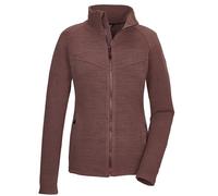 killtec Mujer Chaqueta Powerstretch/chaqueta polar con cuello alto KOW 112 WMN FLX JCKT, dunkelweinrot, 42, 41802-000