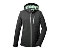 killtec Mujer Chaqueta softshell/chaqueta outdoor con capucha KOS 89 WMN SFTSHLL JCKT, black, 46, 39138-000