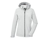 killtec Mujer Chaqueta softshell/chaqueta outdoor con capucha desmontable KOS 40 WMN SFTSHLL JCKT, broken white, 46, 41280-000