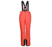 killtec Mujer Pantalones de esquí/Pantalones funcionales con Tirantes Desmontables, protección de los Bordes y protección contra la Nieve KSW 249 WMN SKI PNTS_ERIELLE, Bright Coral, 52, 43428-000