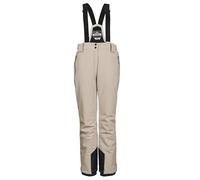 killtec Mujer Pantalones de esquí/Pantalones funcionales con Tirantes Desmontables, protección de los Bordes y protección contra la Nieve KSW 249 WMN SKI PNTS_ERIELLE, Hell Taupe, 50, 43428-000