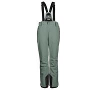 killtec Mujer Pantalones de esquí/Pantalones funcionales con Tirantes Desmontables, protección de los Bordes y protección contra la Nieve KSW 249 WMN SKI PNTS_ERIELLE, grüngrau, 44, 43428-000