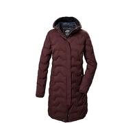 killtec Mujer Parka acolchada/parka funcional con capucha KOW 9 WMN QLTD PRK, dunkelweinrot, 38, 41806-000