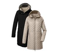 killtec Mujer Parka funcional 3 en 1 con capucha, impermeable y chaqueta acolchada con cremallera KOW 22 WMN JCKT, schwarz, 38, 43312-000