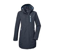 killtec Mujer Parka funcional/parka con capucha con cremallera KOS 30 WMN PRK, deep water, 46, 42918-000