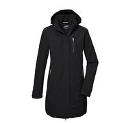killtec Mujer Parka funcional/parka con capucha con cremallera KOS 30 WMN PRK, schwarz, 46, 42918-000
