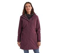 killtec mujer Parka funcional/parka con capucha desmontable KOW 165 WMN PRK, dark plum, 50, 37726-000
