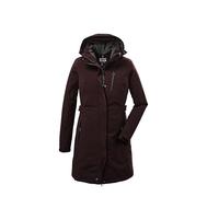killtec Mujer Parka/parka funcional con capucha con cremallera KOW 165 WMN PRK, dunkelweinrot, 50, 37726-000