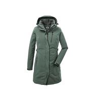 killtec Mujer Parka/parka funcional con capucha con cremallera KOW 165 WMN PRK, grüngrau, 44, 37726-000