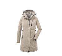 killtec Mujer Parka/parka funcional con capucha con cremallera KOW 165 WMN PRK, hell taupe, 46, 37726-000