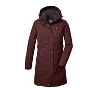 killtec Mujer Parka/parka funcional con capucha con cremallera KOW 303 WMN PRK, dunkelweinrot, 44, 41815-000