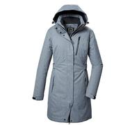 killtec Mujer Parka/parka funcional con capucha con cremallera KOW 303 WMN PRK, graumelange, 38, 41815-000