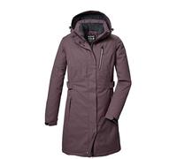 killtec Mujer Parka/parka funcional con capucha con cremallera KOW 303 WMN PRK, malve, 46, 41815-000