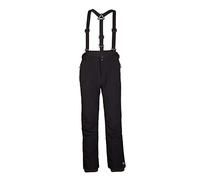 Killtec Nilam Pantalones de esquí Softshell con Tirantes extraíbles, Bordes y protección contra la Nieve, Hombre, Negro, XL
