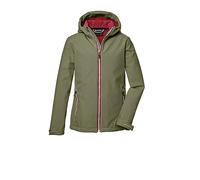 killtec Nina Chaqueta softshell/chaqueta outdoor con capucha KOS 358 GRLS SFTSHLL JCKT, olive, 116, 42067-000