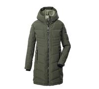 killtec Niñas Abrigo acolchado/abrigo funcional con aspecto de plumón y capucha KOW 219 GRLS QLTD CT, dunkeloliv, 176, 43505-000