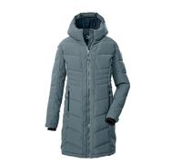 killtec Niñas Abrigo acolchado/abrigo funcional con aspecto de plumón y capucha KOW 219 GRLS QLTD CT, rauchblau, 152, 43505-000