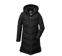 killtec niñas Abrigo acolchado con capucha/abrigo repelente al agua. KOW 167 GRLS QLTD CT, black, 128, 40924-000